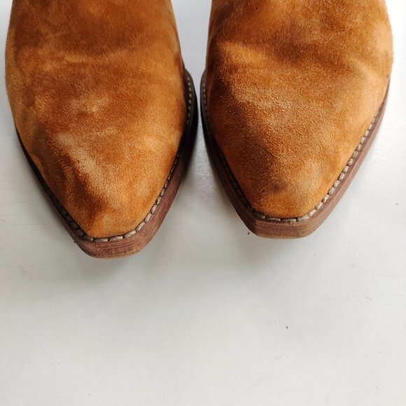 Sam Edelman Walden Brown Suede Booties Womens Size 9M Ankle Boots - Picture 4 of 8